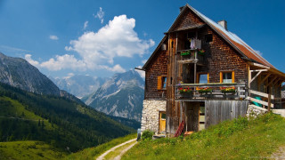 House balcony mountains path side - the mountain free wallpaper