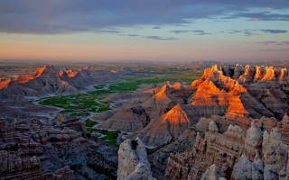 Valley mountains high view sky - a high point of view free wallpaper