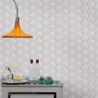 Table plate vase lamp yellow - a mosaic free wallpaper