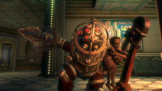 Cartoon character holding metal object - giant free wallpaper