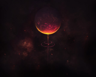 Large object dark sky stars 2 - planet free wallpaper