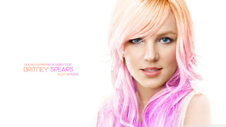 Pink hair blue eyes smiling - expressionism free wallpaper