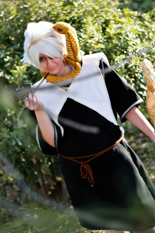 Woman costume stick bread hat - cosplay free wallpaper
