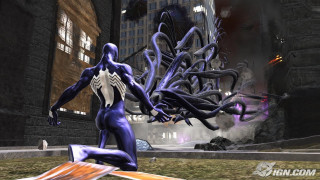 Futuristic woman city tentacles spider - marvel comic free wallpaper