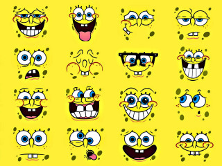 Cartoon faces expressions different funny - a pop art painting free wallpaper