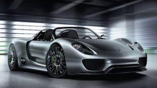 Silver sports car tunnel light - white wall free wallpaper