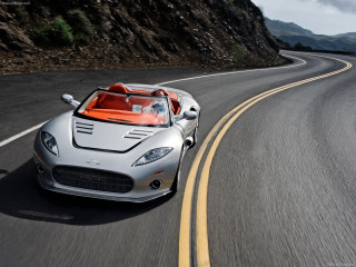 Silver sports car mountain road 4 - a mountain side free wallpaper