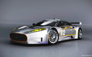 Silver sports car yellow stripe - andrew bell free wallpaper