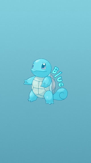 Blue turtle big logo small - pokemon free wallpaper