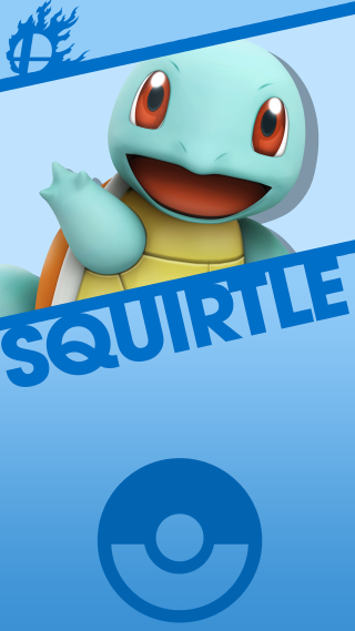 Cartoon character holding sign squirtle - back end free wallpaper