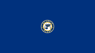 Blue background white yellow emblem - dave arredondo free wallpaper