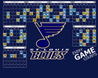 St louis blues calendar game - brian thomas free wallpaper