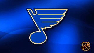 Hockey logo blue background gold 2 - the bottom of the logo free wallpaper
