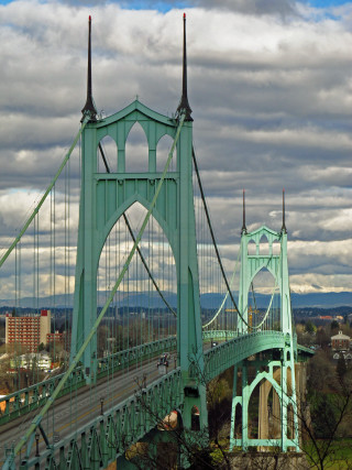 Bridge sky clouds city cars - the road free wallpaper