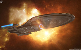 Spaceship starry sky brightlight redyellow - a space ship free wallpaper