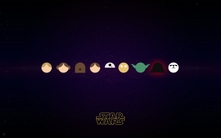 Star wars poster faces dark 2 - a white light free wallpaper