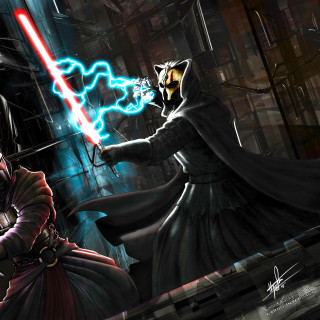 Darth vader neon saber cinematic - dark free wallpaper