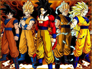 Dragon ball characters fire background - les nabis free wallpaper