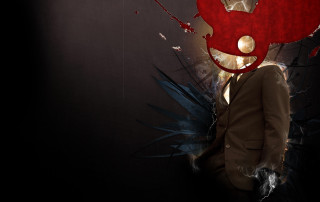 Man suit tie heart bird - bird free wallpaper