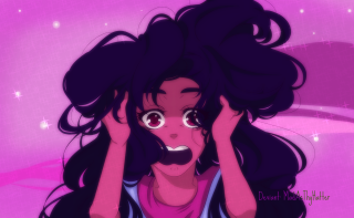 Surprised cartoon character hands to - her ear free wallpaper for desktop