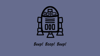 Black white robot drawing beep - beeple free wallpaper