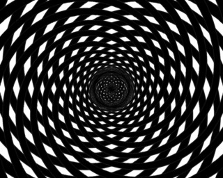 Black white opart checkered soccerball - pincushion len free wallpaper