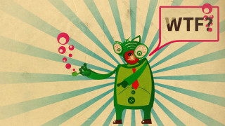 Cartoon robot speechbubble wft flag - background free wallpaper for desktop