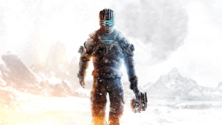 Futuristic man suit walking snow - aleksi briclot free wallpaper