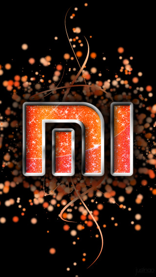 Shiny letter black gold orange - shiny free wallpaper