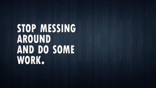 Stop messing around do some - blender free wallpaper