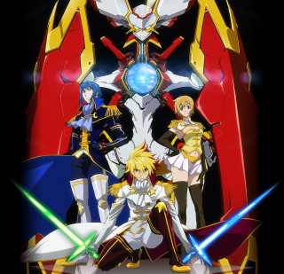 Anime characters giant robot object - a group of anime characters free wallpaper