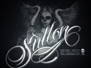 Black shirt skull angel sullor - artwork free wallpaper