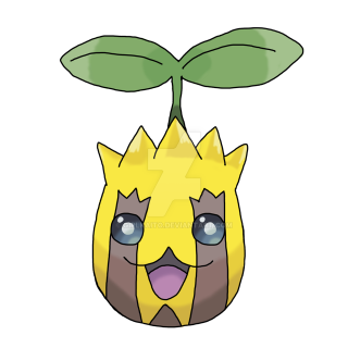 Cartoon character plant growing head 2 - a plant free wallpaper