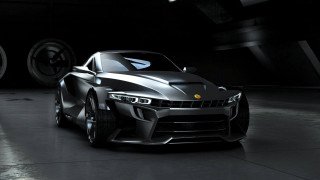 Silver sports car dark room 48 - a tire free wallpaper