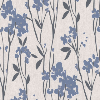 Blue gray floral wallpaper leaves - gray free wallpaper