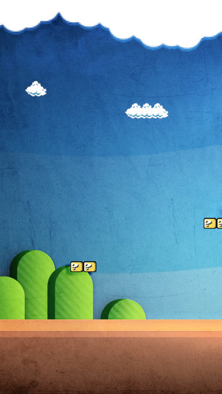 Man wii controller blue sky - pixel art free wallpaper