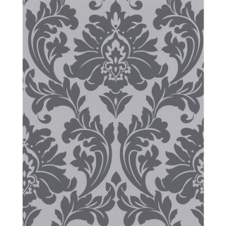 Gray white wallpaper large flower - grey background free wallpaper