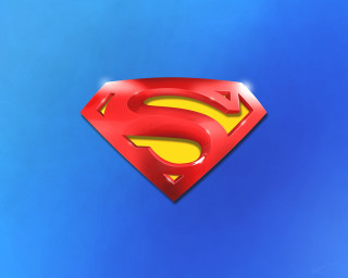 Superman logo blue background yellow 5 - a yellow center free wallpaper