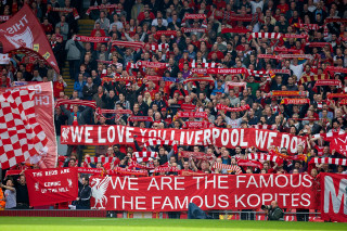 Fans signs stadium soccer ball - a mosaic free wallpaper