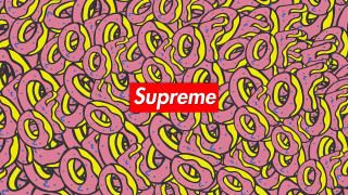 Red supreme sign yellow pink - supreme free wallpaper