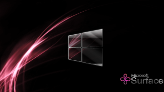 Black background pink swirl microsoft - purism free wallpaper