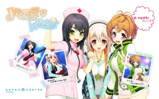 Anime girls pose picture thought - a picture together free wallpaper