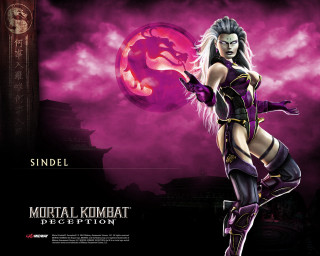 Woman purple outfit pink ball - her hand and a dragon free wallpaper