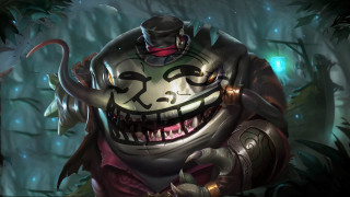 Cartoon helmet smile demon forest - creature free wallpaper