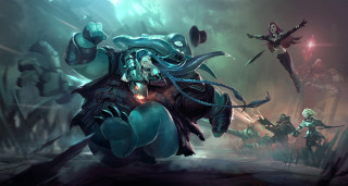 Fantasy octopus attack costume woman - a fantasy setting free wallpaper