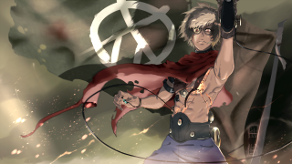 Man sword cape holding hammer - his other hand free wallpaper