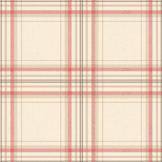 Plaid red beige white fabric - de stijl free wallpaper