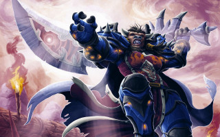 Man sword demon body painting 2 - a sword and a sword free wallpaper