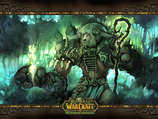 Troll large head beard painting - a staff free wallpaper