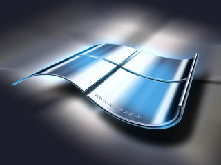 Shiny blue windows logo black - shiny free wallpaper